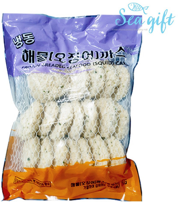[씨기프트]해물까스 1kg 냉동 튀김 반찬 간식 술안주, 1개
