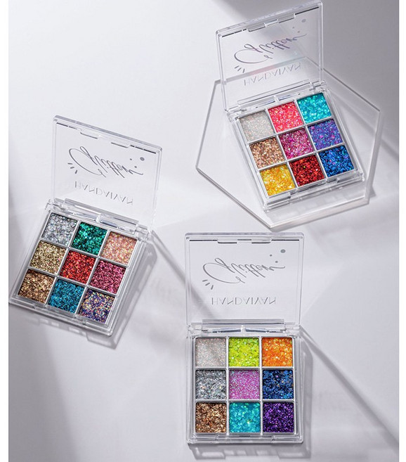 글리터섀도우9색 섀도우 팔레트, 1세트, 3종