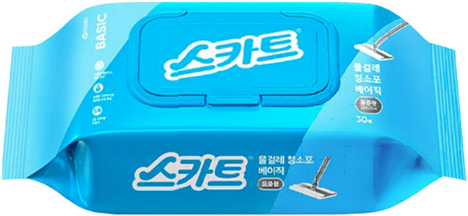 스카트 물걸레 청소포 베이직 표준형 30매, 1개