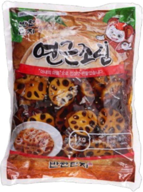 케이푸드_반찬단지 연근조림, 1kg, 29개