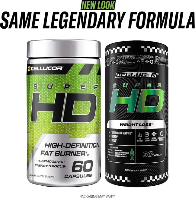 Cellucor 슈퍼HD 루틴컷 에너지+식욕 밸런스 열다이어트 60정, 1개 - 쿠팡