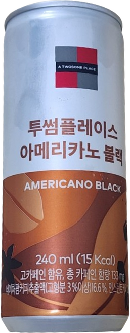 투썸플레이스 아메리카노 블랙 커피음료, 3개, 240ml