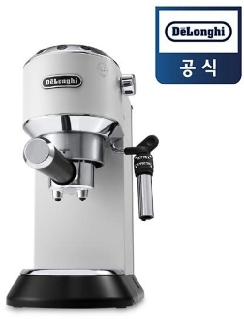 [드롱기] 뉴데디카 반자동 커피머신 화이트 EC685.W, 단품, 단품