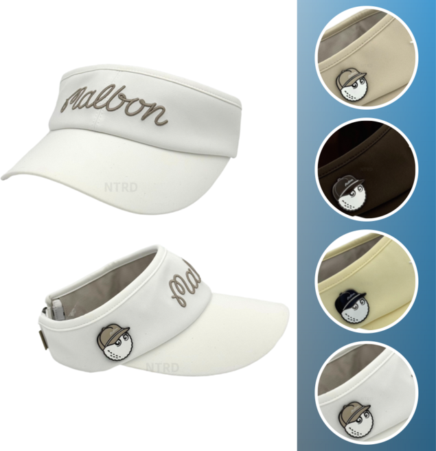말본 골프 모자 여성 볼마커 바이저, 1개, 04.오프화이트