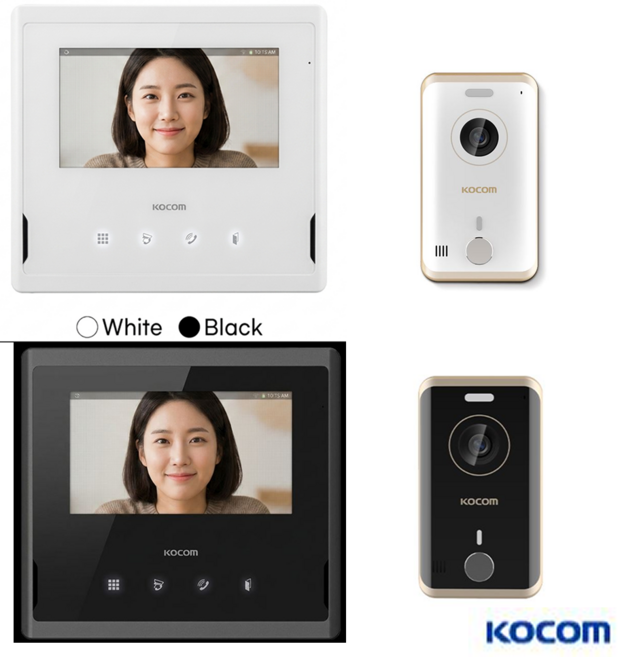 코콤 인터폰 비디오폰 KCV-S701(7인치) 4선식 아날로그 아파트 주택 빌라 교체 설치 (초인종포함), 설치의뢰 C지역