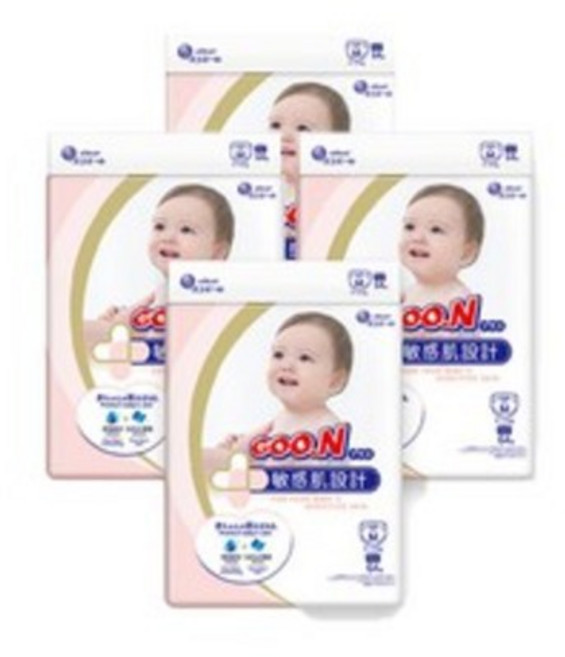 군 오리지널 테이프 밴드형 기저귀 남여공용 대형 L(9~14kg), 중형(M), 168매