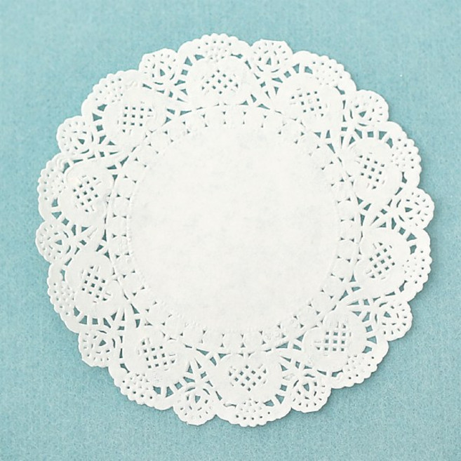 [펠트친구] 원형 도일리페이퍼(100장), 중, 1개