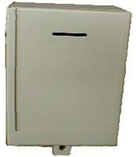 튼튼한 잠금식 벽걸이 자선 기부 모금함 헤비 듀티 두꺼운 금속 및 미리 뚫린 구멍이 있는 티켓 상자 크기 9 H x 7 W 4 D