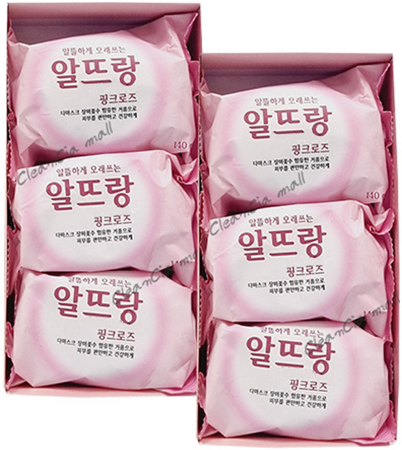 LG생활건강 알뜨랑 비누 핑크로즈