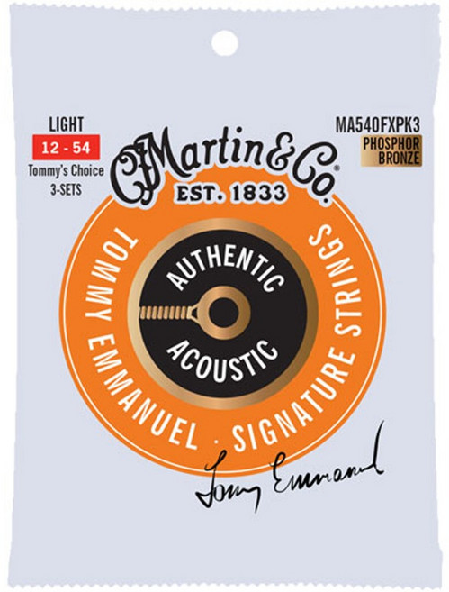 마틴 MA540FX 3팩 Martin MA540FXPK3 12-54 Light Phosphor bronze, 1개