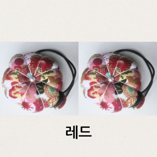 셀고 미싱에 감아쓰는 플라워 이쁘니 시침핀봉, 2개, 레드