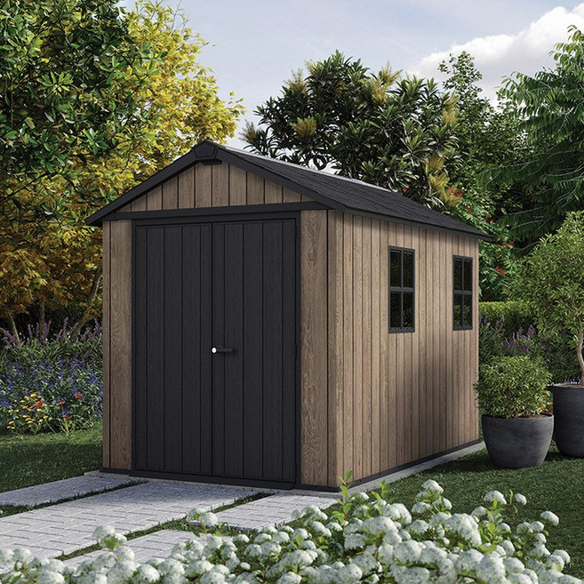 케터 조립식창고 데코코트 아펙스759 출입문 위치 변경 가능 조립식 이동식 창고 농막용 보관용 캠핑용, 애쉬우드