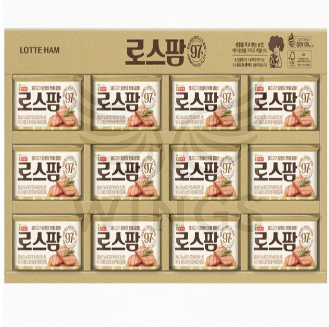 [롯데푸드] 로스팜97 2-12호(ECO 포장), 12개