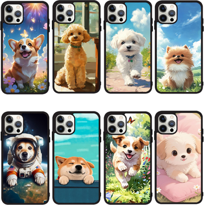 강아지 일러스트 고양이 휴대폰케이스 초등학생 지폴드3 지폴드4 S21울트라 S20 S10 S10E S10+ 제트플립3 제트플립4 제트플립5 제트플립6 M15 A24 무너폰