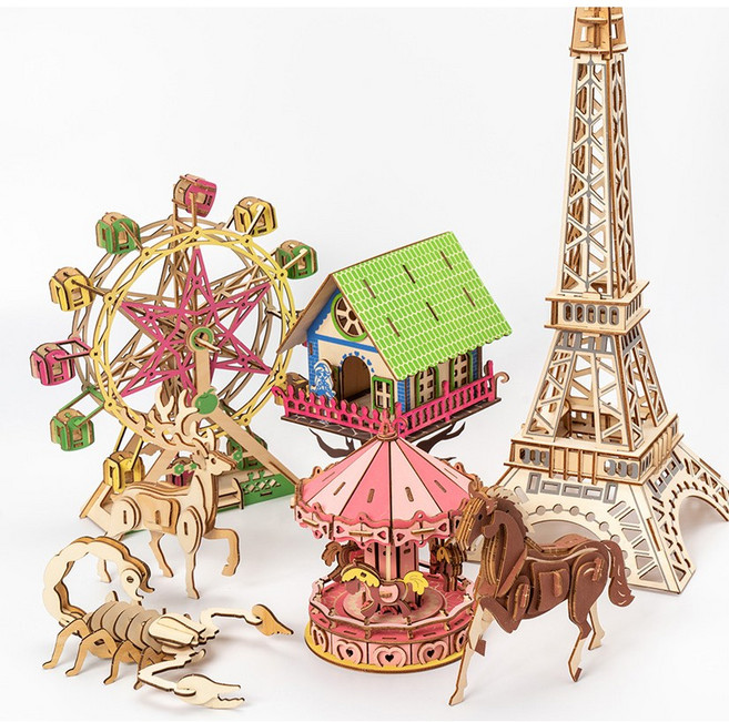 3D 나무 미니어쳐 모음(일반/고급형)3D입체퍼즐