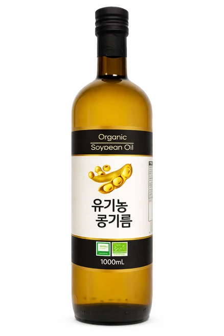 [상우] 프리미엄 유기농 NON-GMO 냉압착 식용유(콩기름), 1개, 1L - 쿠팡