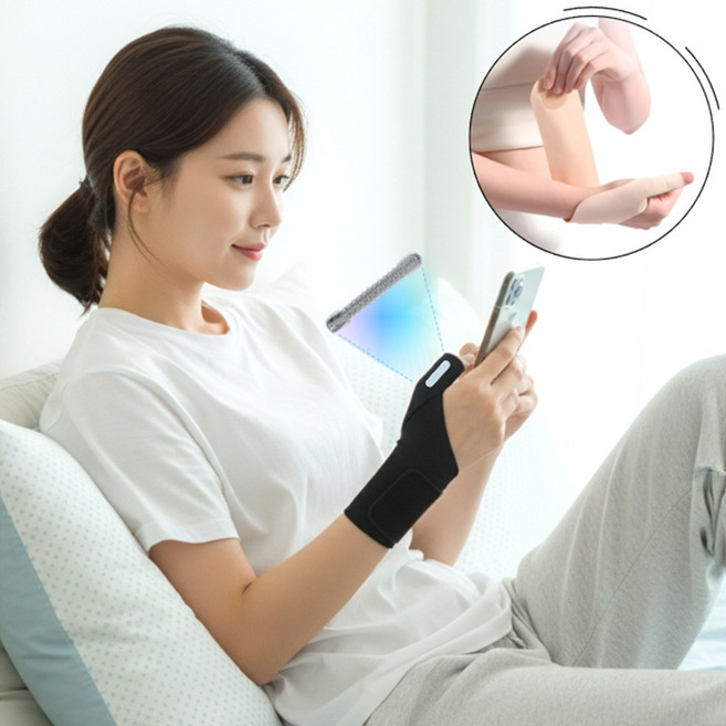 이숍 엄지손가락 보호대 터널증후군 초슬림 손목보호대, 1개