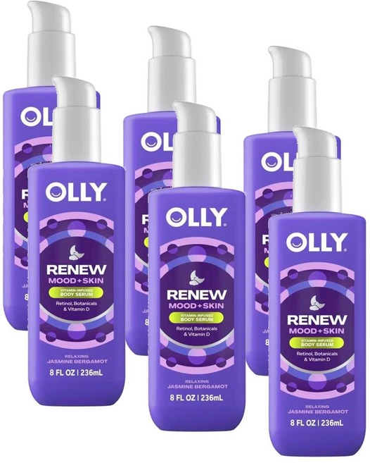 올리 리뉴 무드 스킨 레티놀 보태니컬 비타민D 함유 바디세럼 OLLY Renew Mood+skin Bodywash, 6개, 236ml - 쿠팡
