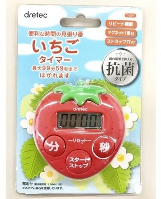 日本 dretec 草莓造型計時器, 1個