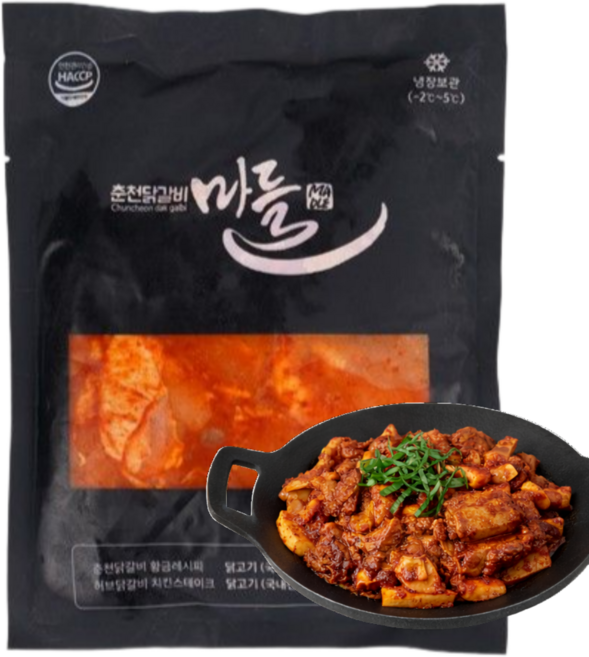 마들푸드 초신선 춘천 닭갈비 국내산 닭다리살 밀키트 춘천닭갈비500g1팩, 2개, 500g