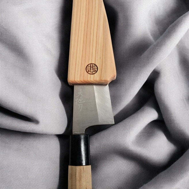 명인 명장 조상진 천지도 사시미칼 생선칼 오로시칼, 06.각도 중, 우수용, 자석 나무 칼집, 1개