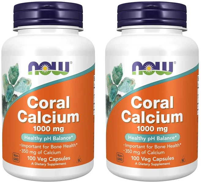 나우푸드 코랄 칼슘 1000mg 베지 캡슐, 100정, 2개 - 쿠팡