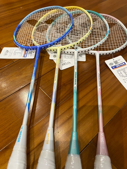 VICTOR 勝利 鋁合金 羽球拍 突擊 TK-RYUGA SPORT 龍牙 穿線拍 初學拍, 1個, TK-RYUGA SPORT 龍牙, 黃E