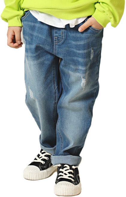 키즈코디 아동용 핏예술 스크래치데님 청바지