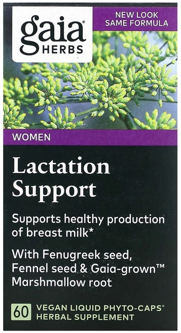 Gaia Herbs 여성용 수유 보충제 비건 액상 Phyto-Caps 60정, GaiaHerbs여성용수유보충제비건액상PhytoCaps, 1개 - 쿠팡