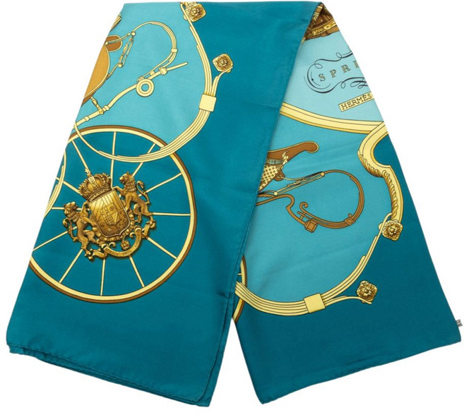 에르메스 중고 1980-2000 스프링스 실크 90 스카프