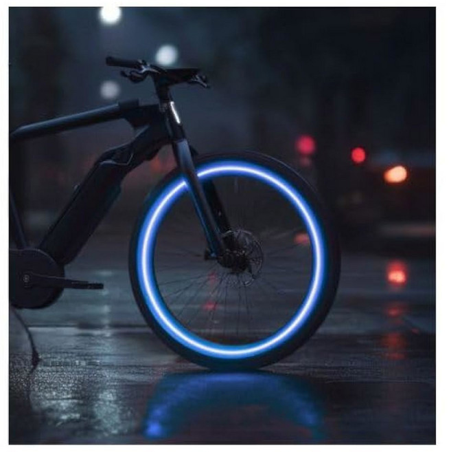 커스텀 테일러33 모든 차량 블루 고강도 등급 반사 저작권 보호 안전 림 테이프 사이즈 필수 26인치 타이어 사이즈 자전거/이바이크용, 45 23" (Rim Size), 1개