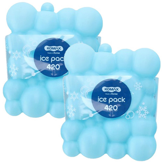 코멕스 아이스탱크 팩 버블 420ml X 2개, 1개입