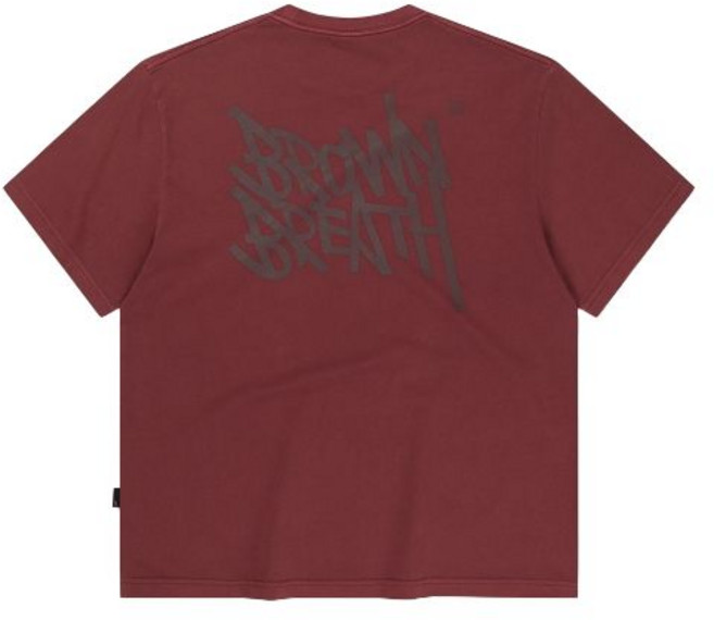 국내매장상품 BROWNBREATH 브라운브레스 반팔티 TAG PIGMENT TEE - RED 395701