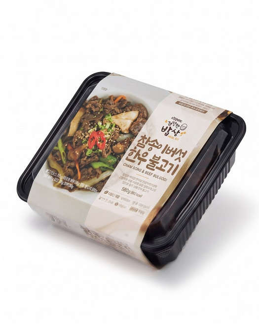 건강한밥상 밀키트 참송이버섯 한우 불고기, 1개