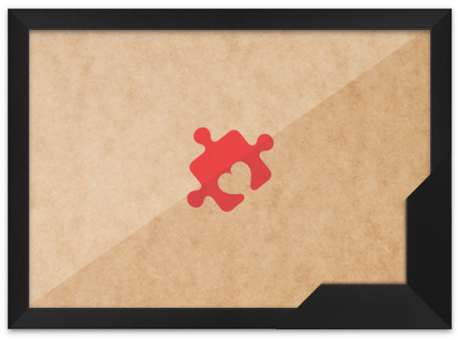 퍼즐액자 38x53 고급형 슬림 우드 블랙, 옵션선택, 1개