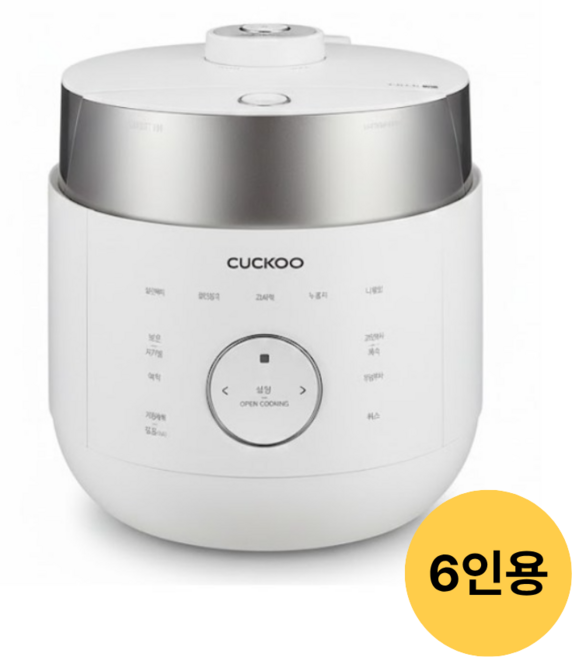 쿠쿠 트윈프레셔 마스터셰프 IH 전기압력밥솥 6인용, CRP-LHTR0610FGWM, 그레이스화이트