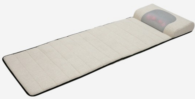 제스파/ ZP2291 바이브 드림 매트리스 목/어깨 안마 마사지기 [베이지] 전신진동 목어깨 롤링 강도 조절 리넨원단 사계절 사용가능