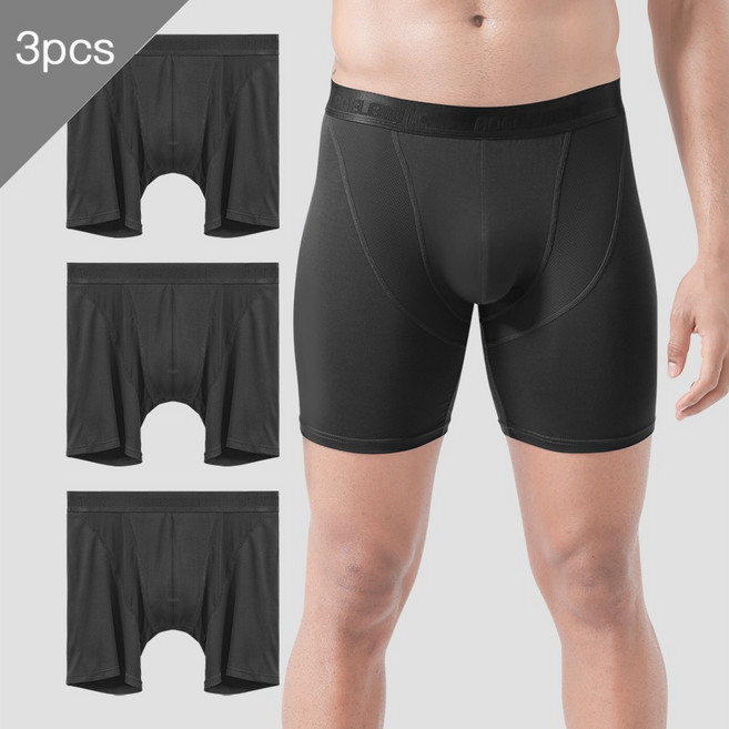 3개입 모달 브리프 남성 러닝 피트니스 레깅스 하이텐스 롱 스포츠 드로즈