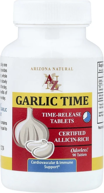 아리조나네츄럴 갈릭 타임 90 정, 6개, 90정 - 쿠팡