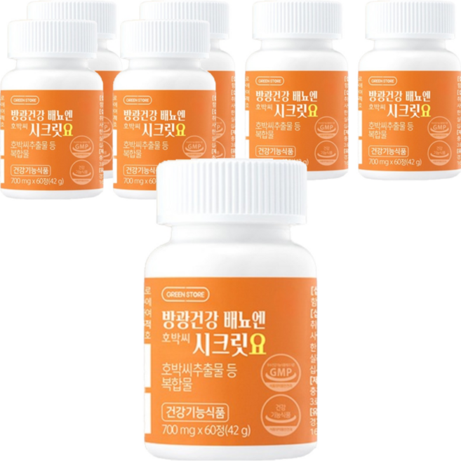 그린스토어 방광건강 배뇨엔 호박씨 시크릿요, 60정, 7개