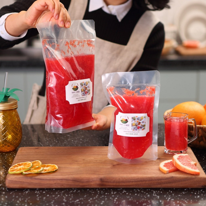 농진담 카페 납품 수제청 자몽 과일청 1kg 2kg, 자몽청, 1개, 1개입