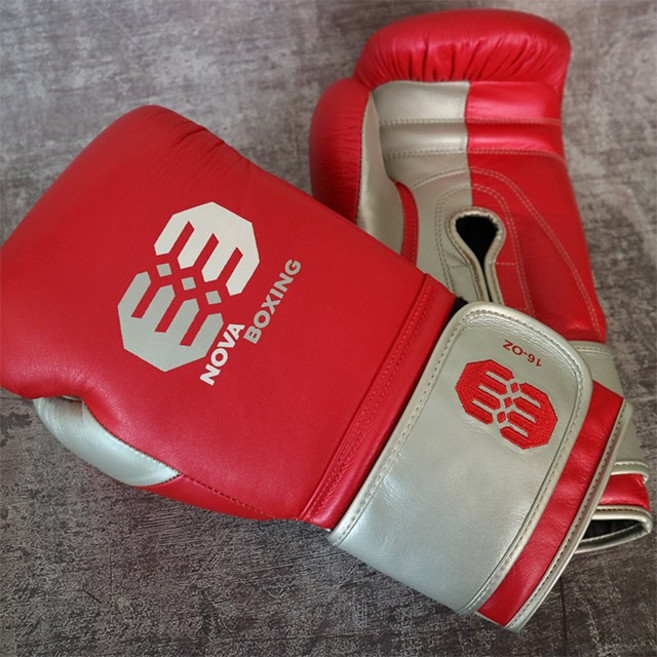NOVABOXING 노바복싱 790 복싱글러브 (천연소가죽), 빨강