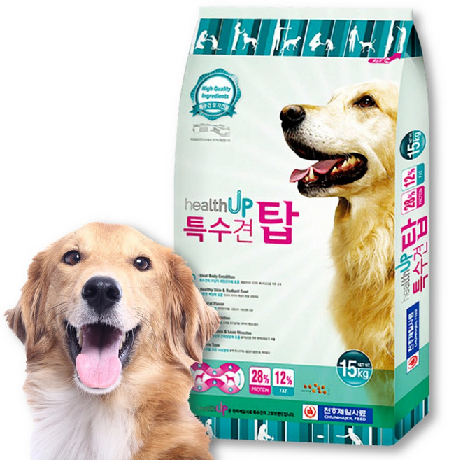 특수견탑 15kg 진돗개 삽살개 토종견 특수견 성견 모견 자견 개사료, 1개