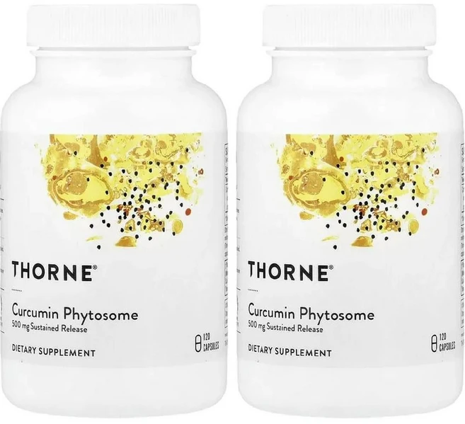 쏜리서치 커큐민 파이토좀 파이토솜 Thorne Curcumin 500mg 120캡슐 2병, 120정, 2개 - 쿠팡