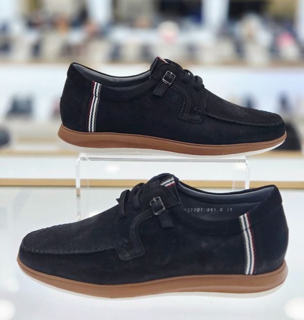 미소페 by미소페 남성 2CM 경량 누벅 캐주얼 보트화 122337001 BL_HDD