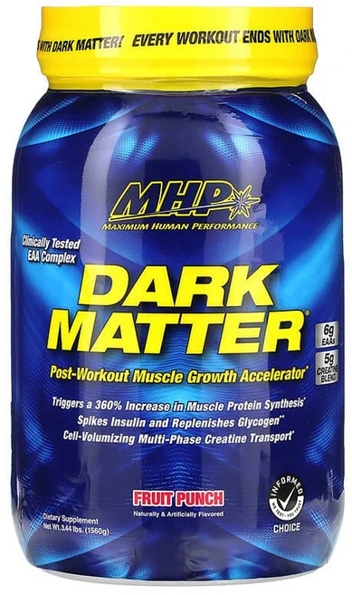 MHP 다크 매터 MHP DARK MATTER Post Workout Muscle Growth Accelerator Fruit Punch 3.44 lbs (1 560g), 1개 - 쿠팡