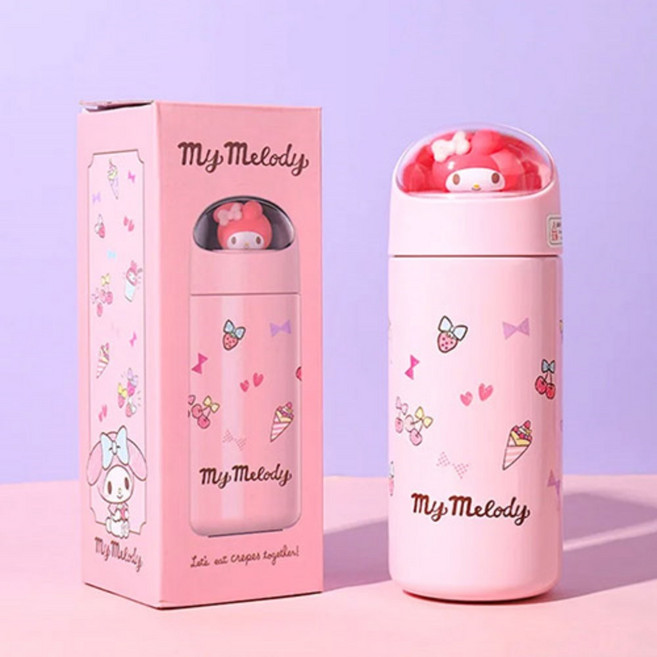 마이멜로디 우주캡슐 피규어 보온 보냉병 350ml 물통 물병 보틀 캐릭터 산리오, 마이멜로디 보온 보냉병, 1개