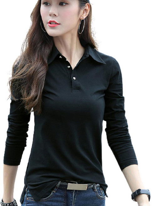 여성티셔츠 여성긴팔티셔츠 여성면티 여성긴팔면티 여자기본티 슬림티셔츠 여성브이넥티셔츠 카라티