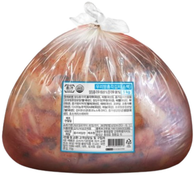 대상 종가집 우리땅배추김치 소백 5kg 국산 177962