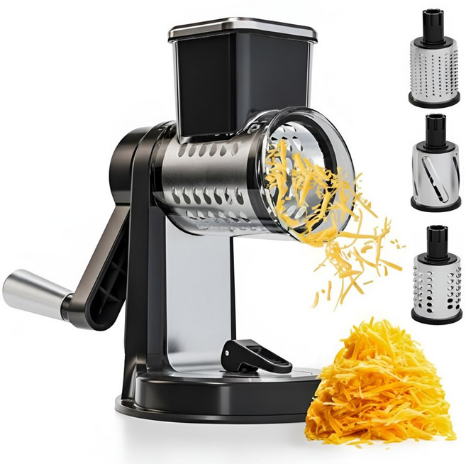 뉴테크캠쿡 체인웍스 만능채칼 야채슬라이서, 1개, 블랙